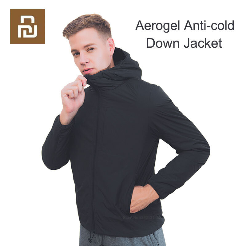 Xiaomi aerogelコールドスーツジャケットパーカー防風防水素材フード付き宇宙服深刻なためコールド抗コールドダウンコート