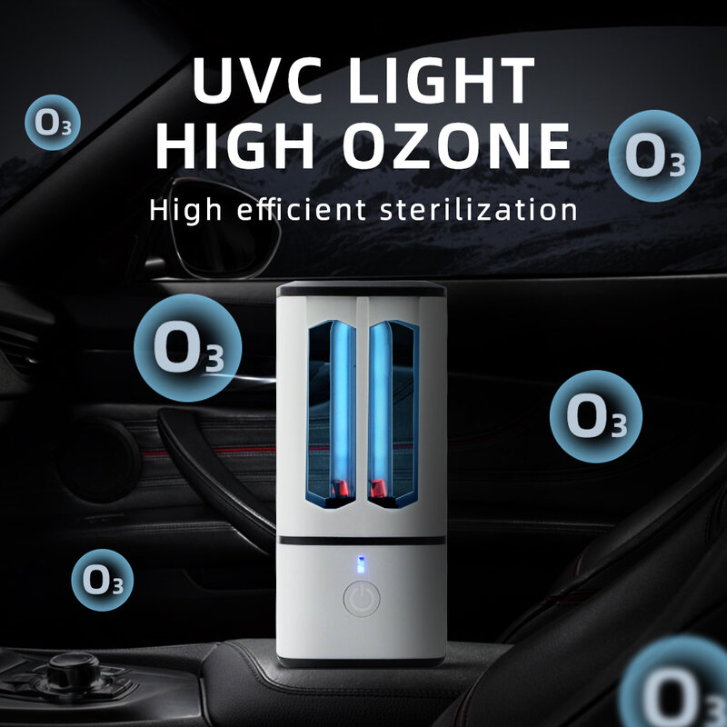 DC5V Portable Sterilizing Lamps High Ozone 3.8W USB Ultraviolet Sterilizer Lights Mini UVC Germicidal Lamp UV Disinfection Light