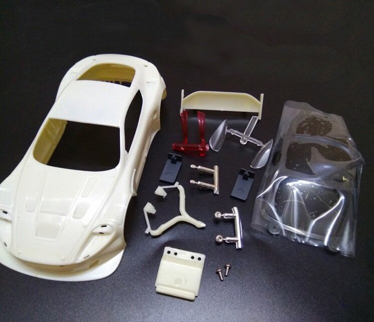 Carcasa de coche blanca sin pintar, base de rueda de 90-120MM para coche a control remoto 1:28, Wltoys mini-q, HGD1, XRX, Kyosho, mini-z, AWD, MA020