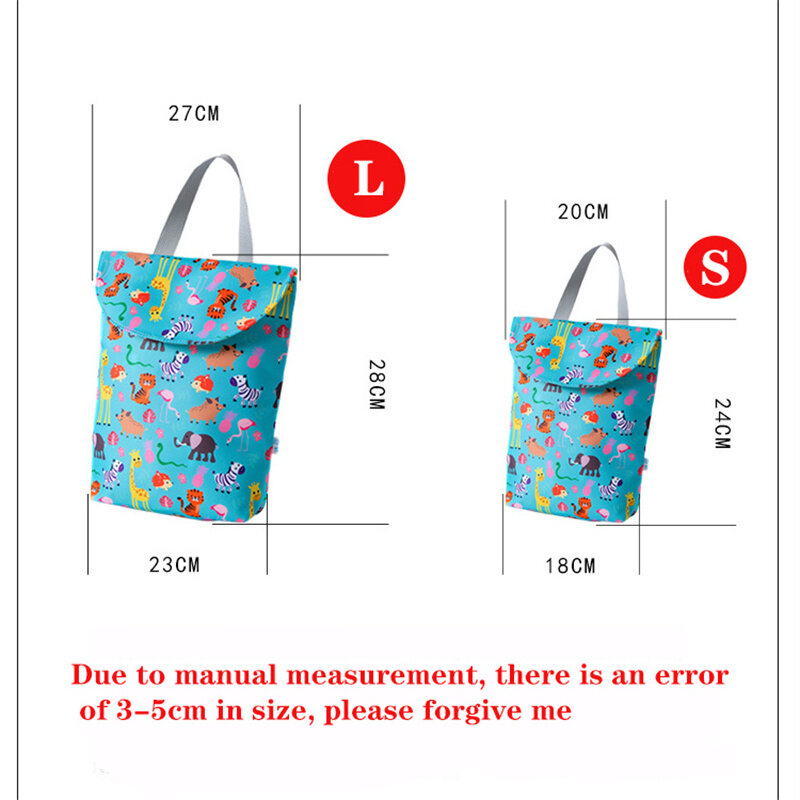 새로운 패션 다기능 아기 기저귀 가방 주최자 재사용 방수 기저귀 젖은 건조 가방 엄마 저장 가방 여행 기저귀 가방