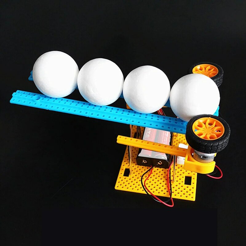 Feichao Забавный DIY маленький шар пусковой установки Материал набор электрическая модель сборки игрушки развивающие дети ремесло игрушка для детей подарок