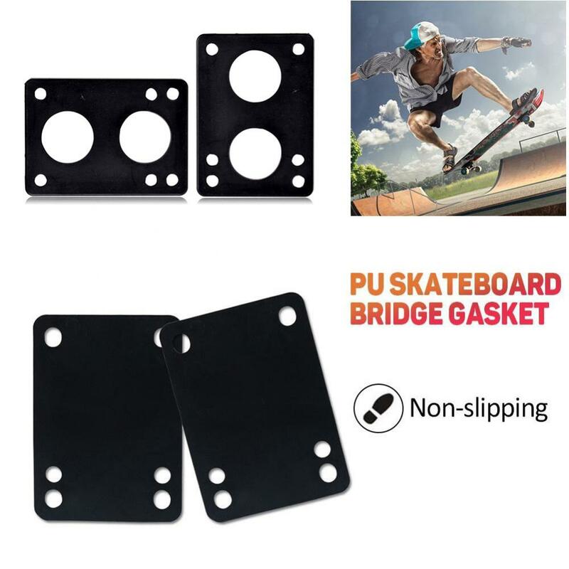 2Pcs Skateboard Riser Pad 3mm/6mm Weiche Longboard Shock Proof Brücke Dichtung Skate Bord Riser Abdeckung pad