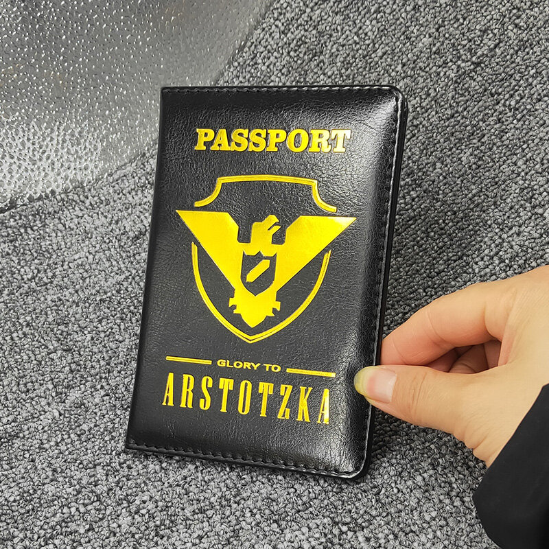 Funda de cuero Pu para pasaporte, porta pasaporte, Glory To Arstotzka