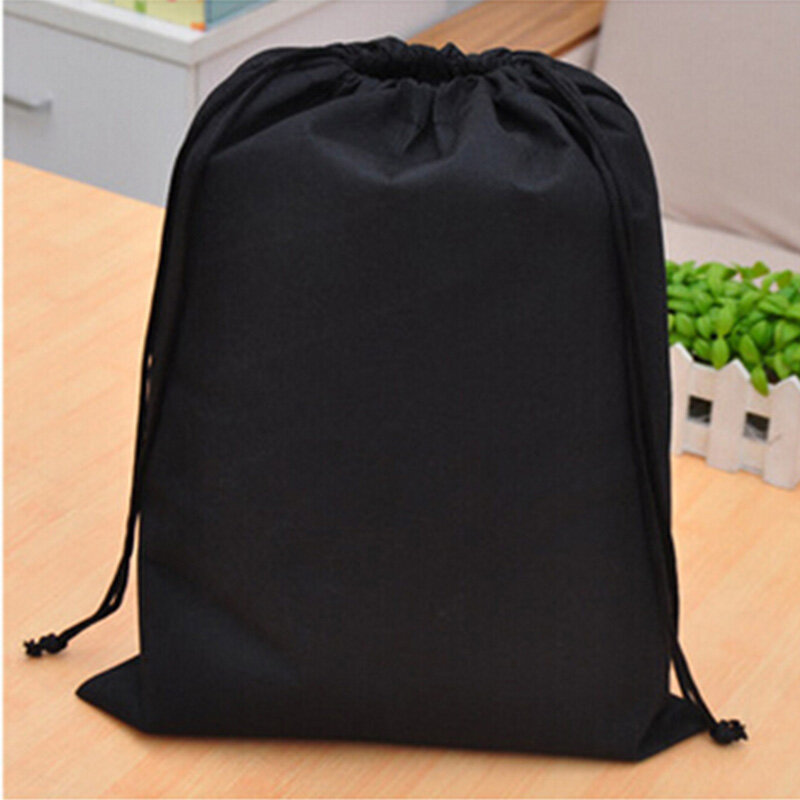 1PCS Non-woven Women Drawstring Bags For Book Clothes Travel Fabric Shoes Pouch Bag Travel Drawstring Bag 6 Color Portable Shoes