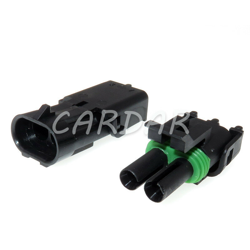 1 Set 2 Pin 12015792 12010973 Auto Injector Socket Waterproof Automobile Connector