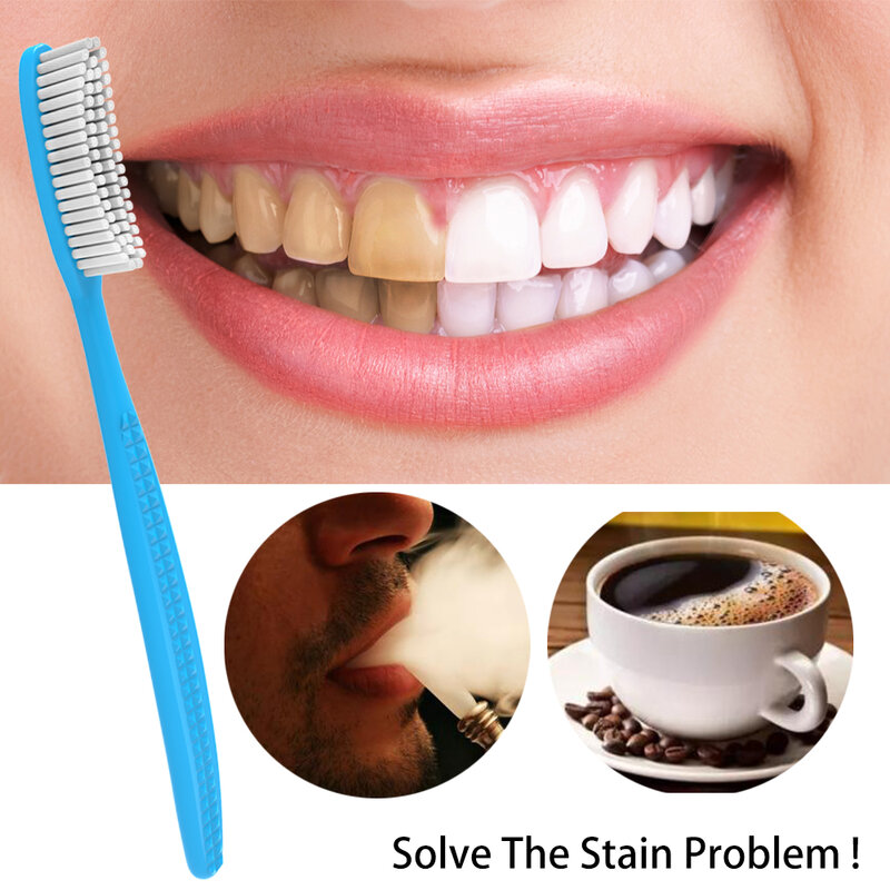 Cepillo de dientes superduro para adulto, cabezal grande Extra duro, Manual, firme, 4 piezas