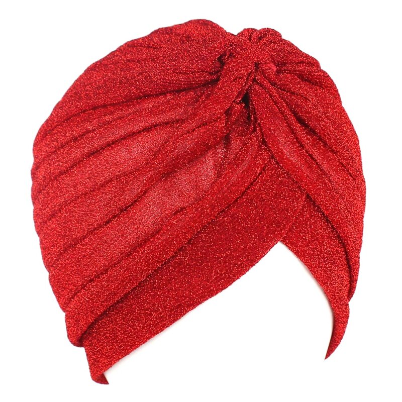 Frauen Kopftuch Hijabs Knoten Twist Turban Stirnbänder Kappe Herbst Winter Warme Headwear Casual Streetwear Weibliche Muslimischen Indische Hüte
