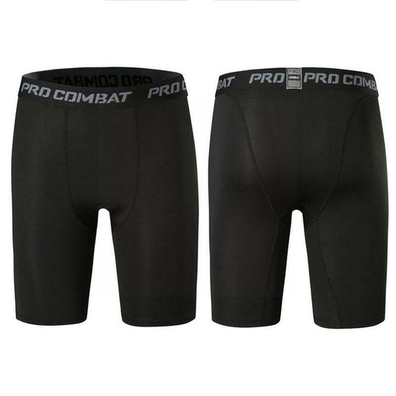 Mallas deportivas de compresión para hombre, pantalones elásticos de secado rápido, talla grande, para correr y entrenar, S6T5