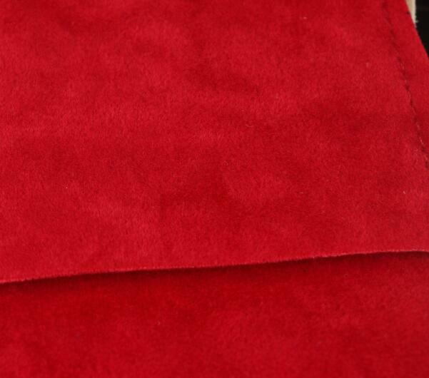 10 pz 6x6cm, 10x10cm, 13x13cm nero/rosso doppio velluto borse natale gioielli da sposa orologio sacchetto di imballaggio busta a conchiglia