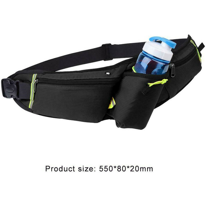 เอวกระเป๋ากระเป๋าเข็มขัดกีฬายิมกระเป๋าแบบพกพาน้ำหนักเบาเข็มขัดน้ำขวดสะโพกเอว Pack