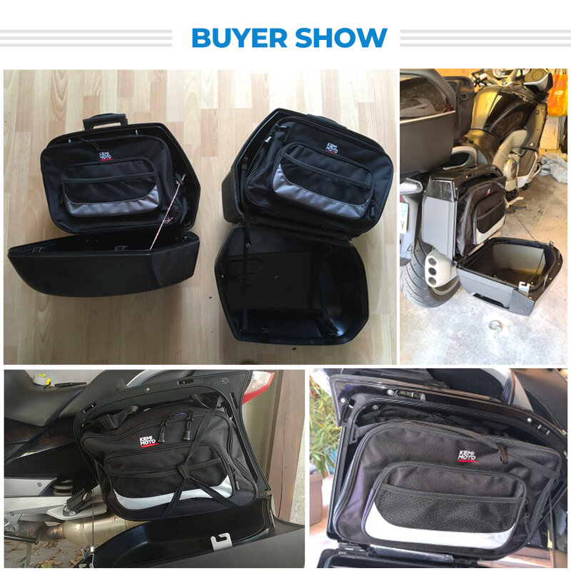 Tas keranjang 2023 untuk BMW R1100RT R1150RT R1200R R1250RT R1200RS R850RT 1200RS Touring Pannier tas dalam tas bagasi dapat diperluas