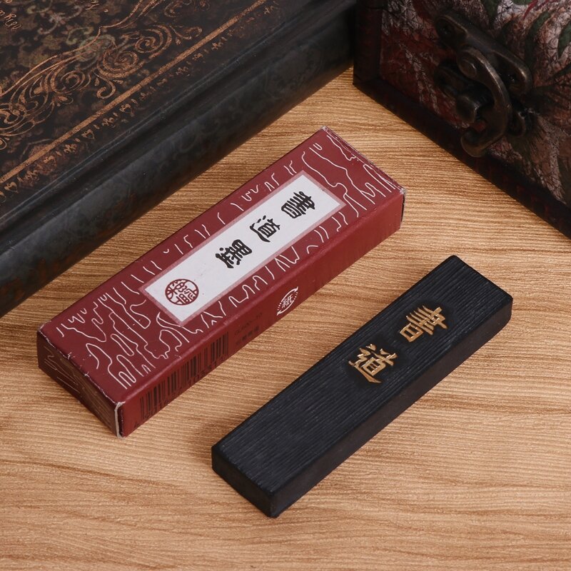 การเขียนการเขียนหมึกบล็อกสีดำสำหรับจีนญี่ปุ่นSolid Ink Sticksอุปกรณ์สำนักงานเครื่องเขียน