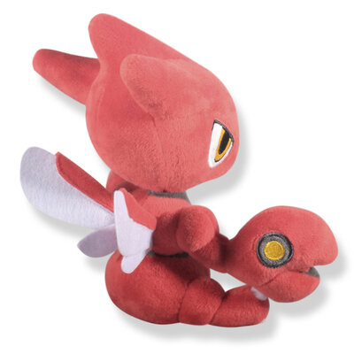 Pokémon Game Characters Plush Toy, Scizor, Soft Stuffed Animals Boneca, presente de aniversário para criança, alta qualidade