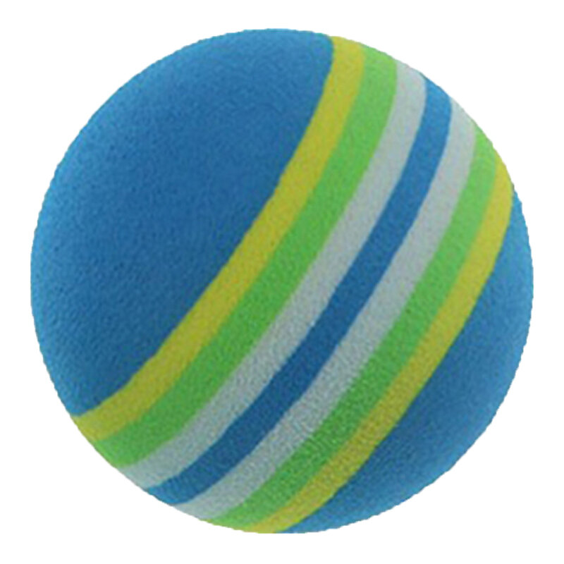 1-10-20 pces espuma macia arco-íris bola de golfe treinamento bolas indoor prática bolas interior esponja bola de brinquedo do animal de estimação bola de brinquedo do cão bola