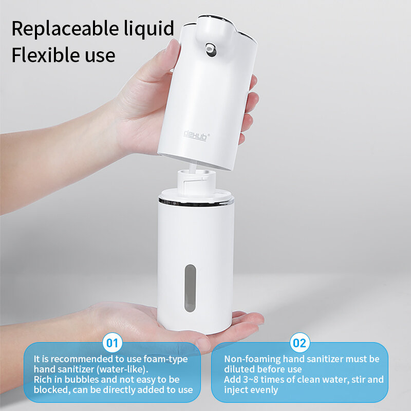 Automatische Schaum Seife Spender Badezimmer Smart Waschen Hand Maschine Mit USB Lade Weiß Hohe Qualität ABS Material