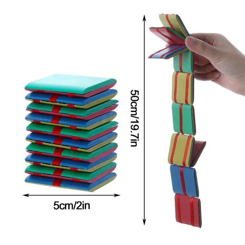 2021 New Flipo Flip Colorful Flap Wooden Ladder Change Visual Illusion Novelty Decompression Children's Fidget Toy Gift