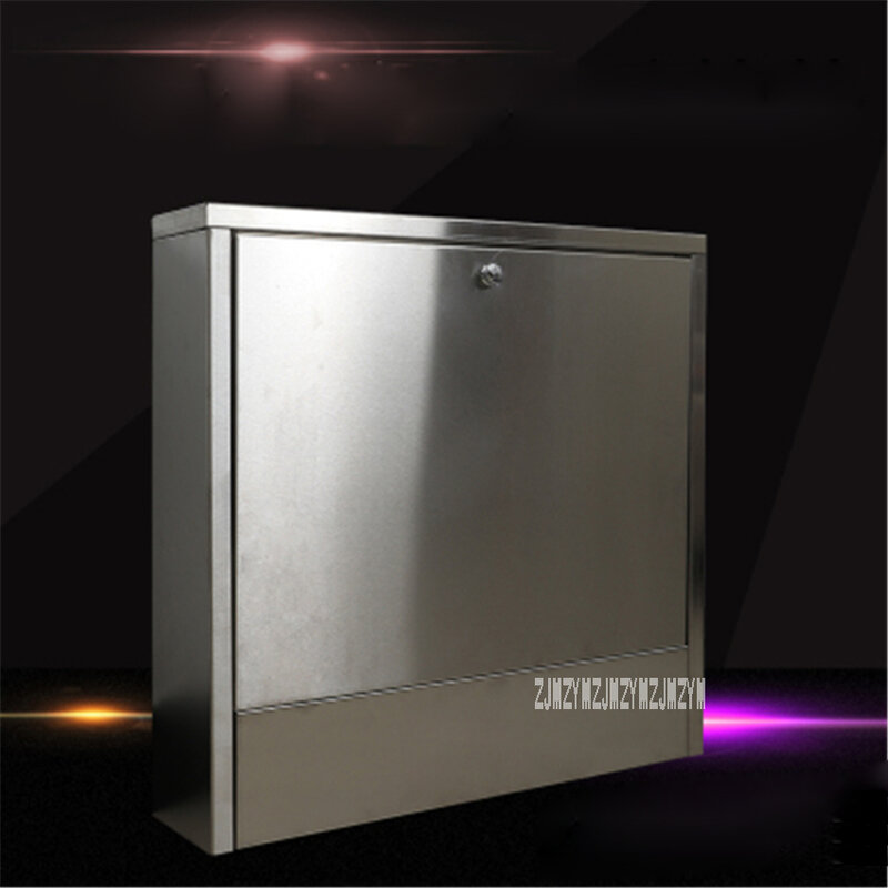 Di alta qualità 304 In Acciaio Inox Custodia Box Staccabile Decorativo Cabinet Per 4-way a 7-way Separatore di Acqua + totale Valvola
