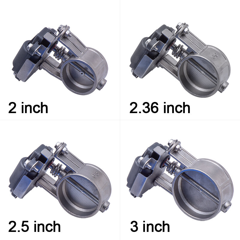 Electric Exhaust Control Valve 2"/2.36"/2.5"/2.75"/3" Inch Exhaust Control Valve - Low Pressure For Exhaust Catback Downpipe