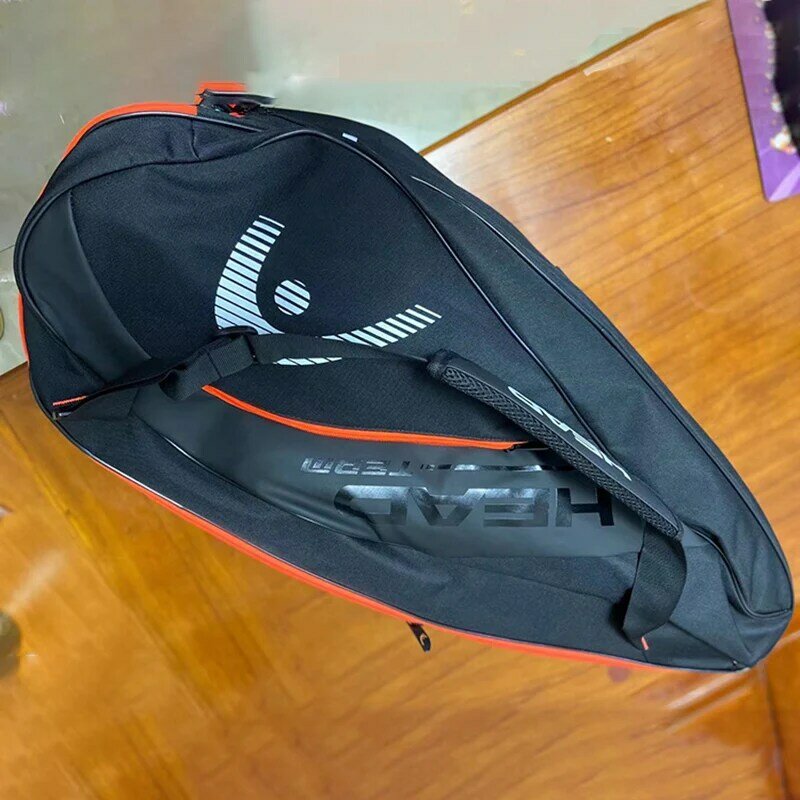 HEAD Tennis сумка для ракеток 6 штук Hard Shell Sports Bag большой емкости 9 бадминтон ракетки рюкзак для мужчин женщин теннис сквош падальный