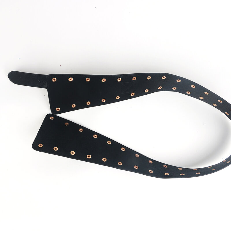 Cummerbund – ceinture large en cuir Pu brillant pour femme, large et ajustable, avec boucle à ardillon