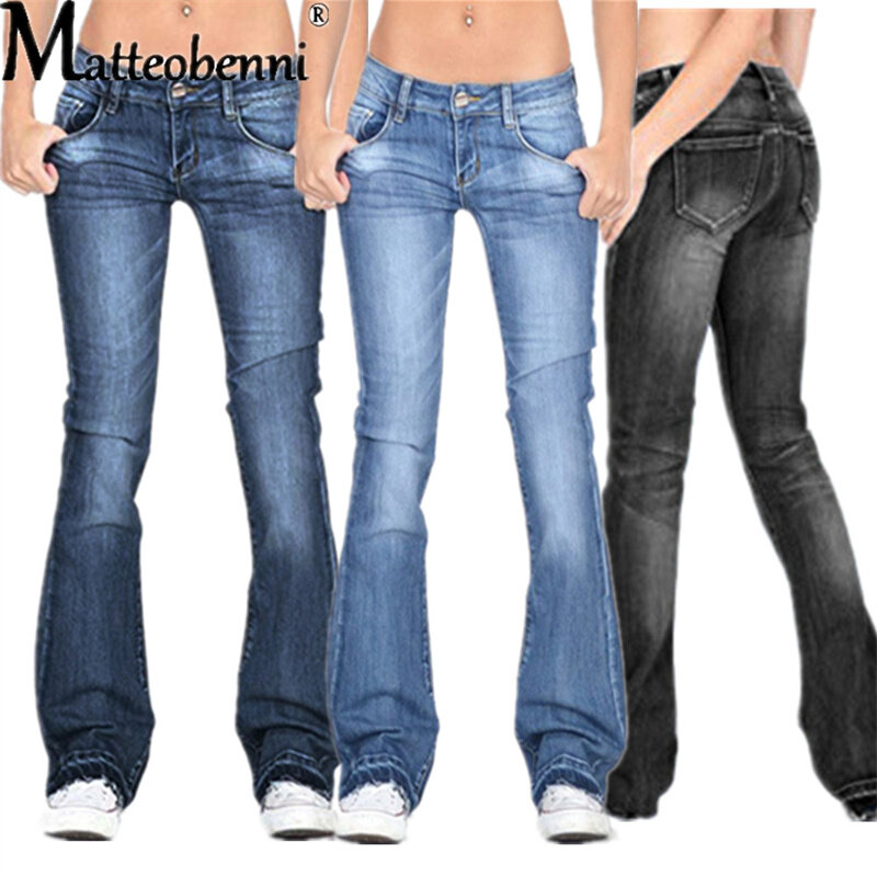 2021 New Mid Waist Loose Wide Legs Jeans Women Comfortable Fashion Casual Flared Leg Baggy Pants Jeans Washed Boyfriend Jeans