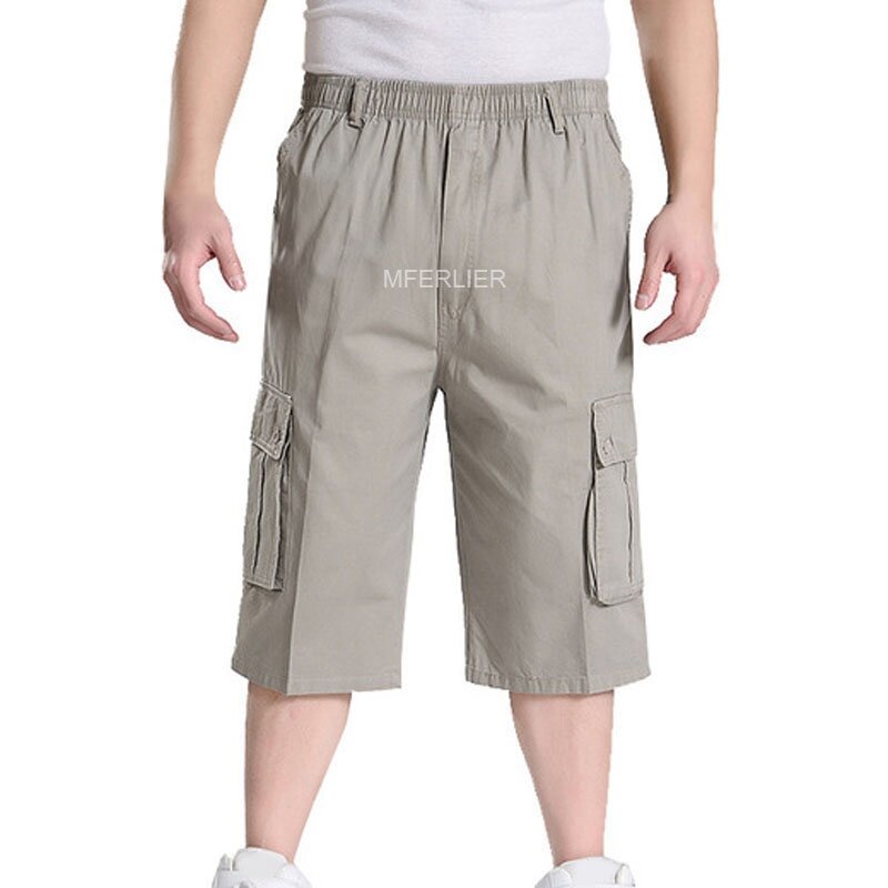 Pantalones para hombre de talla grande hasta la pantorrilla 8XL, 140kg, 7XL, 6XL, Otoño y verano