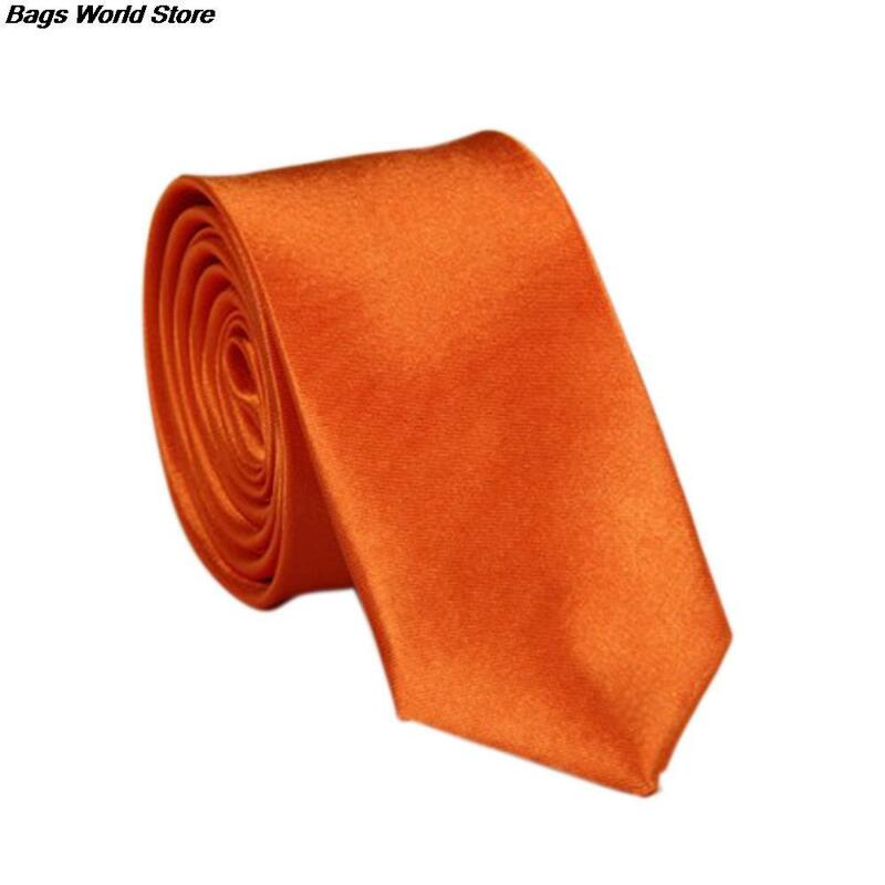 Polyester Dünne Krawatte Krawatten Für Männer Klassische Einfarbige Krawatte Hochzeit Anzug Schlanke Krawatte Casual Candy Farbe 71*6cm 1Pc Krawatte