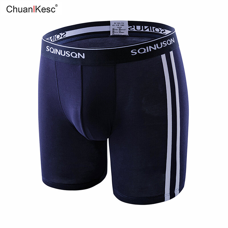 Long Men's Boxer Pants Large Size Running Wear Resistant Cotton Underwear Dry And Breathable Fitness Comfortable Shorts