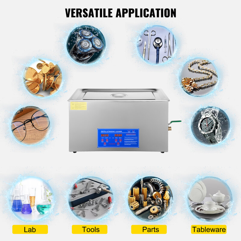 VEVOR 1.3Л 2Л 3Л 6Л 10Л 15Л 22Л 30Л ультразвуковой очиститель Lave-Dishes портативная стиральная машина посудомоечная машина ультразвук бытовая техника