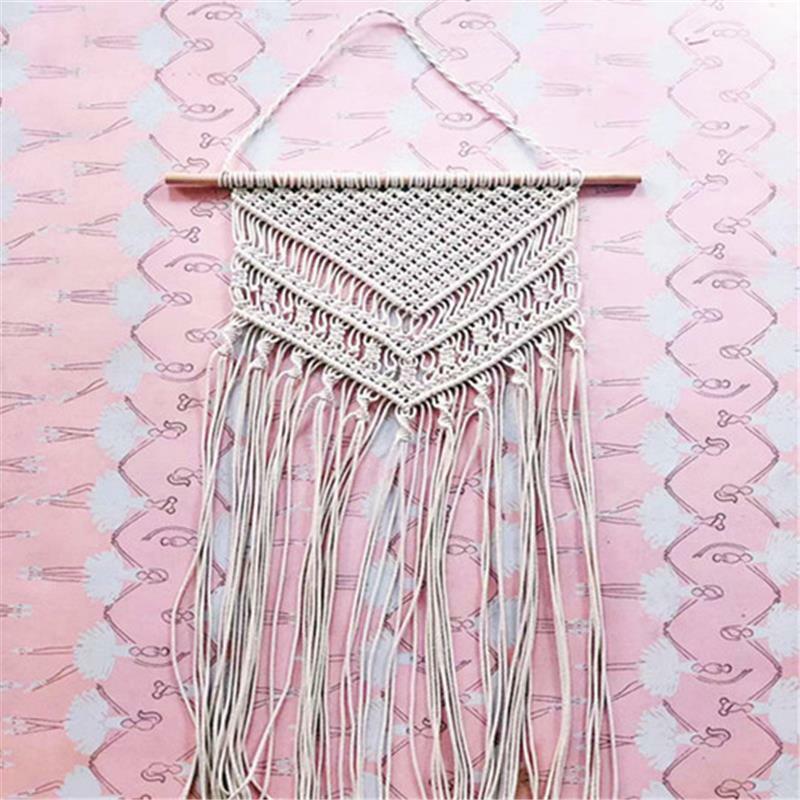 Wall-mounted Cotton Thread Hand-woven Tapestry a6298