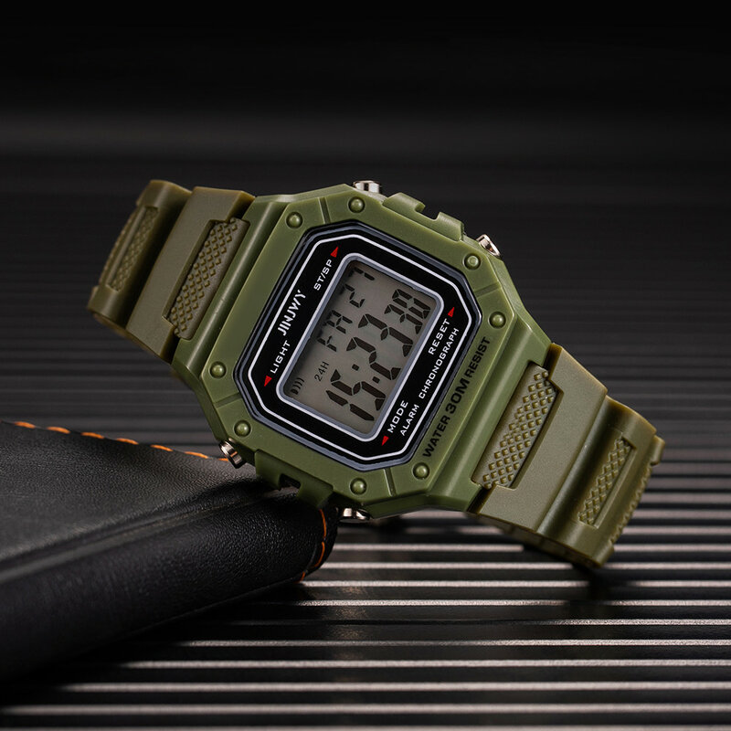 Jam tangan anak 2024 jam elektronik jam tangan olahraga untuk anak jam tangan Digital jam Alarm jam Led Montre Homme Zegarek jam tangan Led