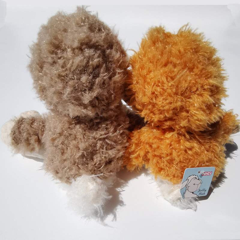 25Cm Desain Lucu Domba Mainan Mewah Merah Muda Lucy Jolly Mah Domba Kecil Boneka Mainan Hewan Boneka Dalam Pakaian Serigala untuk Hadiah Anak-anak