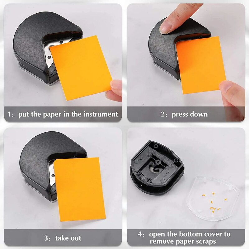 Mini Draagbare Hoek Rounder Diy Craft Card Making Papier Perforator Ronde Patroon Foto Trim Hoeken Cutter Gereedschap Perforator