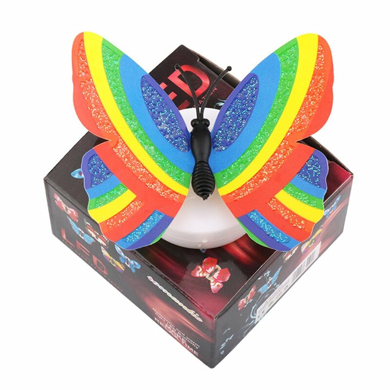 Creative Cute 3D Butterfly LED Light Color Changing Night Light Home Room Desk Wall Decor For Bedroom Living Room
