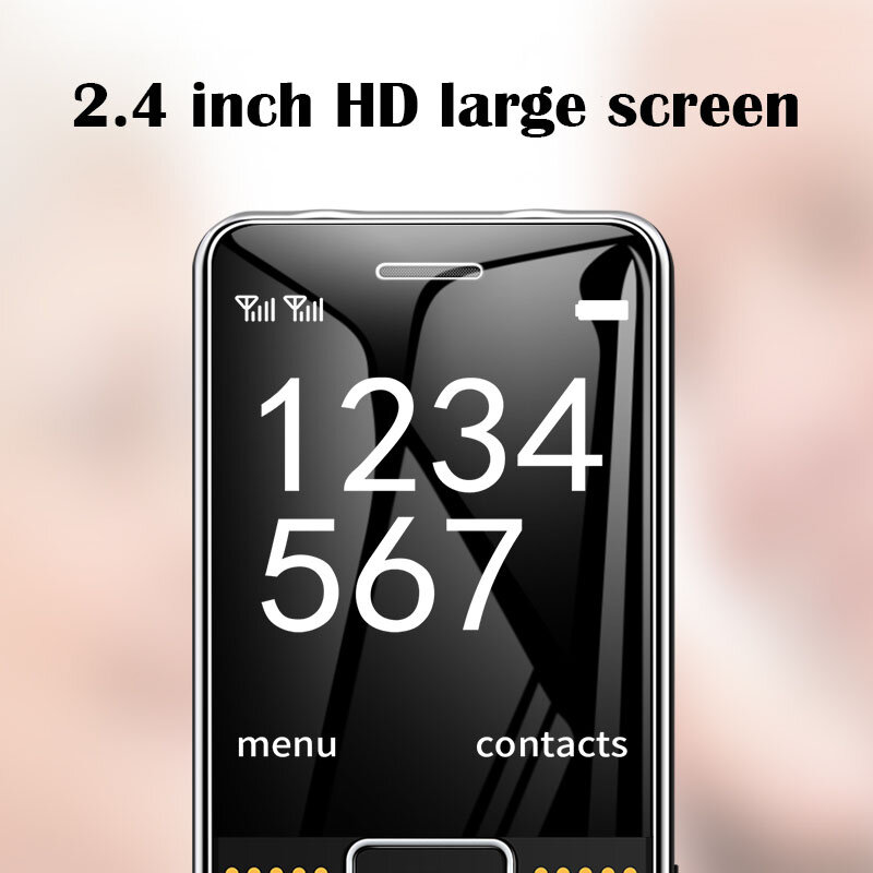 Happyhere G600 GSM handy 2.4 "screen Dual Sim MP3 redcorder SOS speed dial LED Taschenlampe Russische Tastatur Mobile telefon