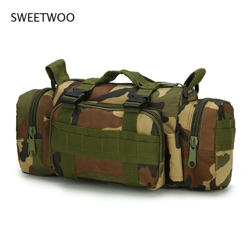 고품질 야외 군사 전술 배낭 허리 팩 허리 가방 캠핑 하이킹 파우치 3P 가슴 가방