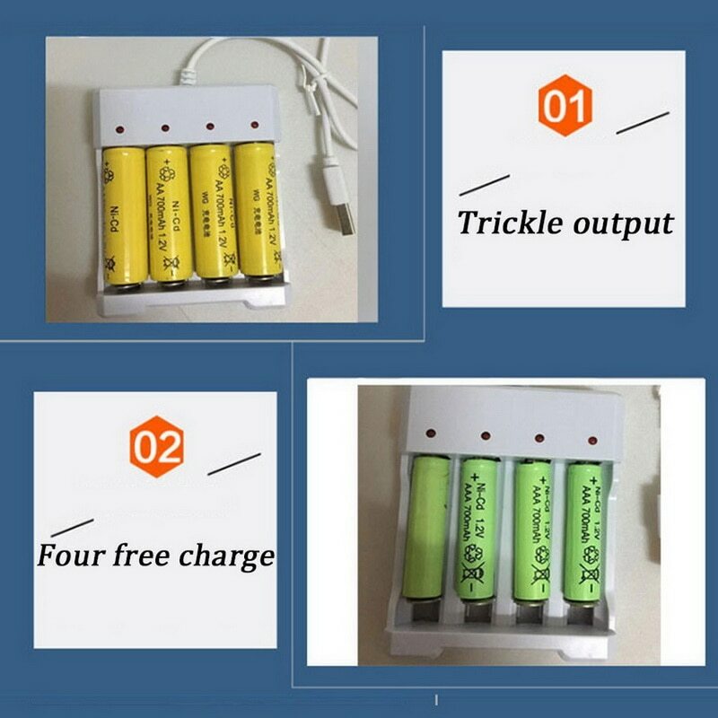 Adaptateur universel de chargeur de batterie de la sortie 3 / 4 d'usb pour la batterie AA / AAA Rechargeable Charge rapide outils de Charge de batterie