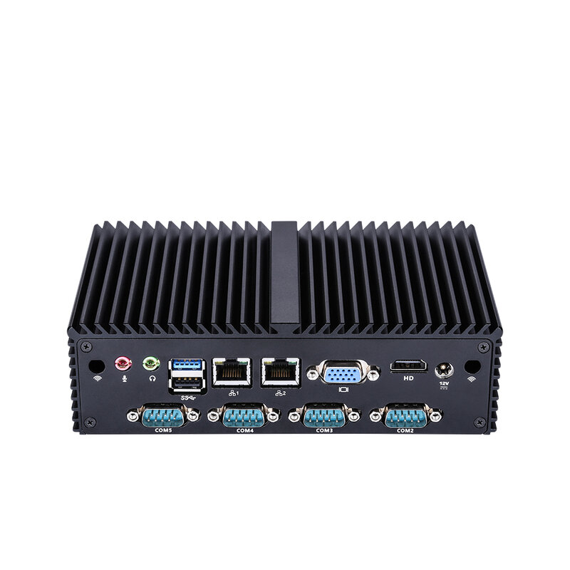 Qotom-Mini ordenador sin ventilador, Q190X, Q193X, J1900, N2930, OPNsense, Untangle, 7rs232, PS2, LAN Dual