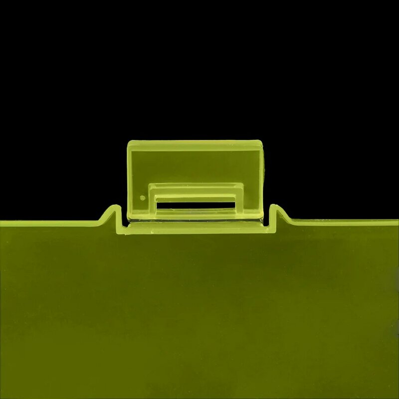 Caja de almacenamiento de plástico para joyería, contenedor ajustable para cuentas, pendientes, caja rectangular, 10 ranuras