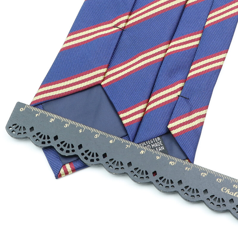 Cravatta da uomo nuova striscia classica 7cm Jacquard rosso blu verde cravatta usura quotidiana cravatta abito da festa di nozze accessori regalo per uomo