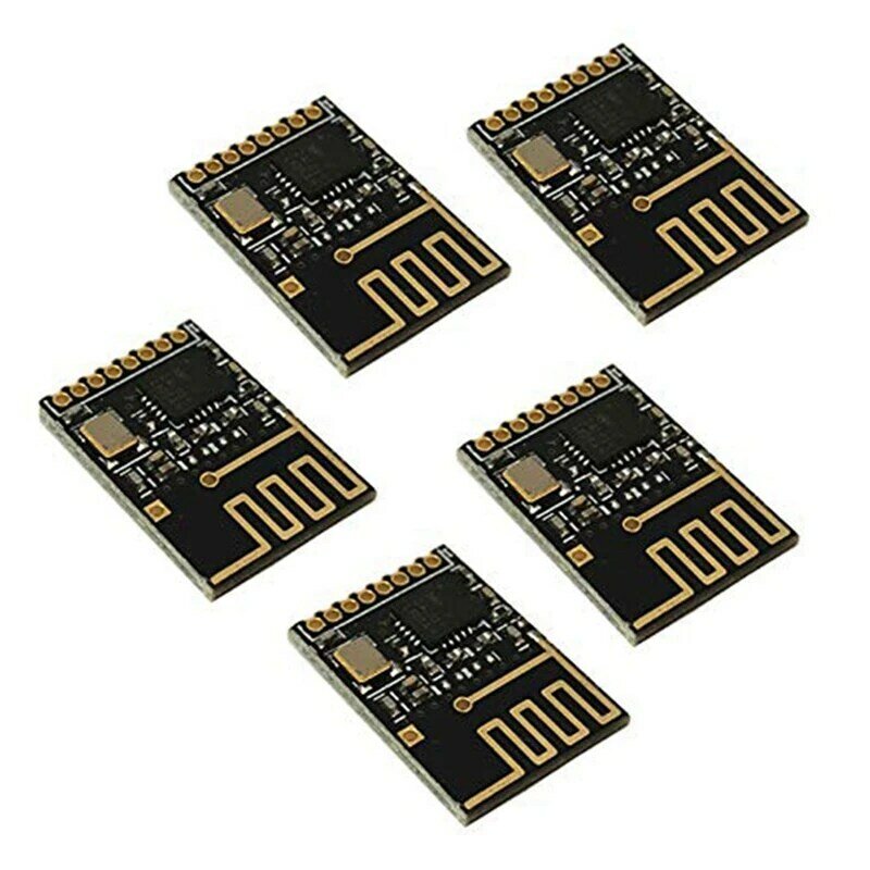 Mini NRF24L01 + 2.4GHz โมดูลรับส่งสัญญาณไร้สาย SMD สำหรับ Arduino(5Pcs)2.4G โมดูล Wireless Transceiver
