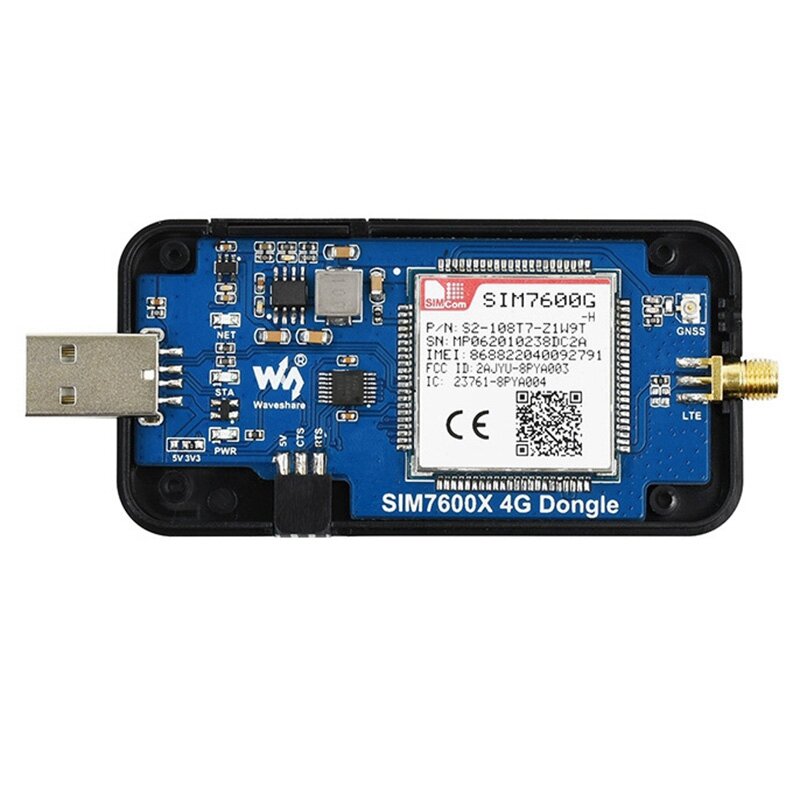 HFES Waveshare SIM7600G-H 4G DONGLE โมดูลอินเทอร์เน็ตเข้าถึงโมดูลสำหรับ Raspberry Pi GNSS Global Communication