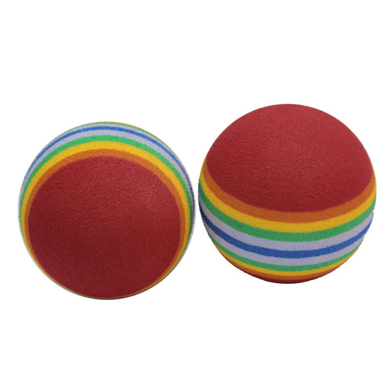 1 pçs esponja de golfe macio arco-íris bolas de treinamento do balanço de golfe bolas de treinamento prática iniciante aids bola ao ar livre indoor