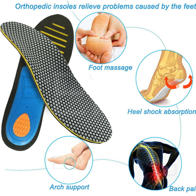EiD EVA ортопедические стельки ортопедические плоская подошва для здоровья обуви вставка для поддержки свода коврик для подошвенного фасциита Уход за ногами