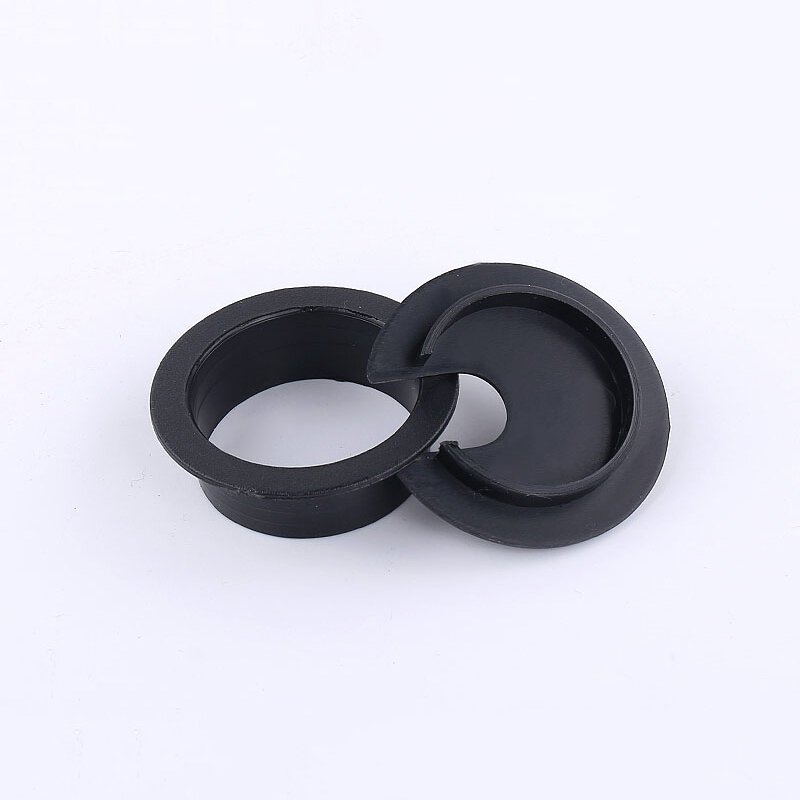 35mm ABS Wire Hole Covers Grommet Cable Hole Cover Furniture Hardware Plastic Line Holder For Computer Desk Table