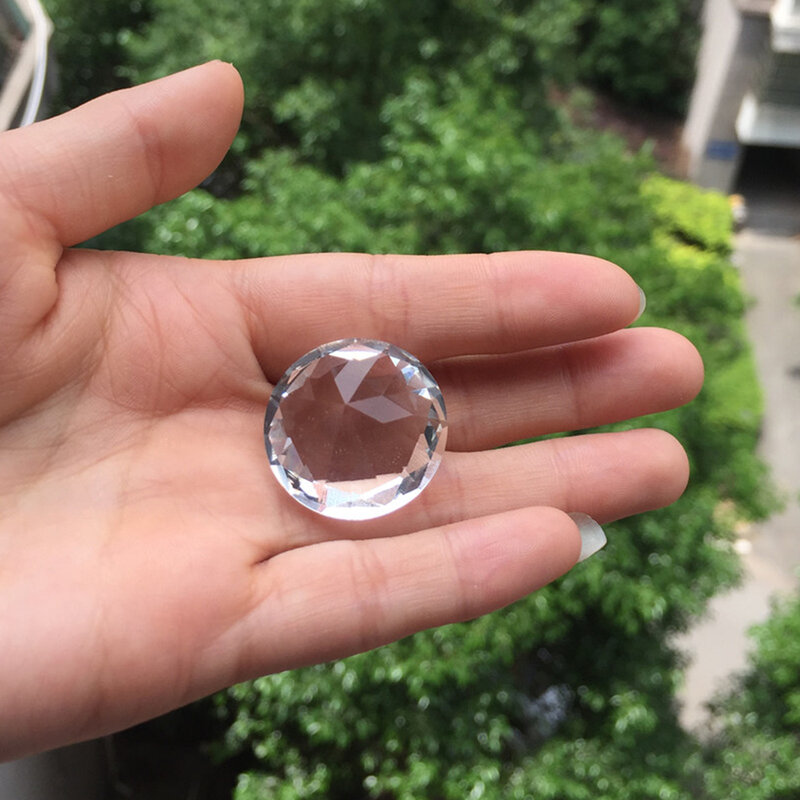 Ornamento del regalo di natale di nozze dell'esposizione della gemma del fermacarte di cristallo trasparente di forma del diamante di 30mm