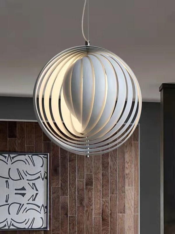 Candelabro de Luna giratoria Simple, lámpara nórdica moderna para restaurante, Bar, Villa, Bar, tienda de ropa, ventana, iluminación interior
