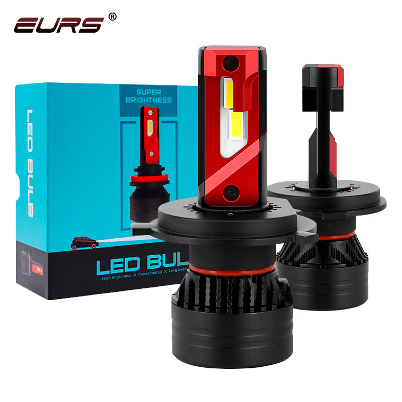 Euro-Lampe de sauna LED pour voiture, 90W, H7, H4, H11, H1, 9005, HB3, 9006, HB4, 9012, Ampoule LED, Canbus, Super Bright, Auto, Turbo, Antibrouillard, F3