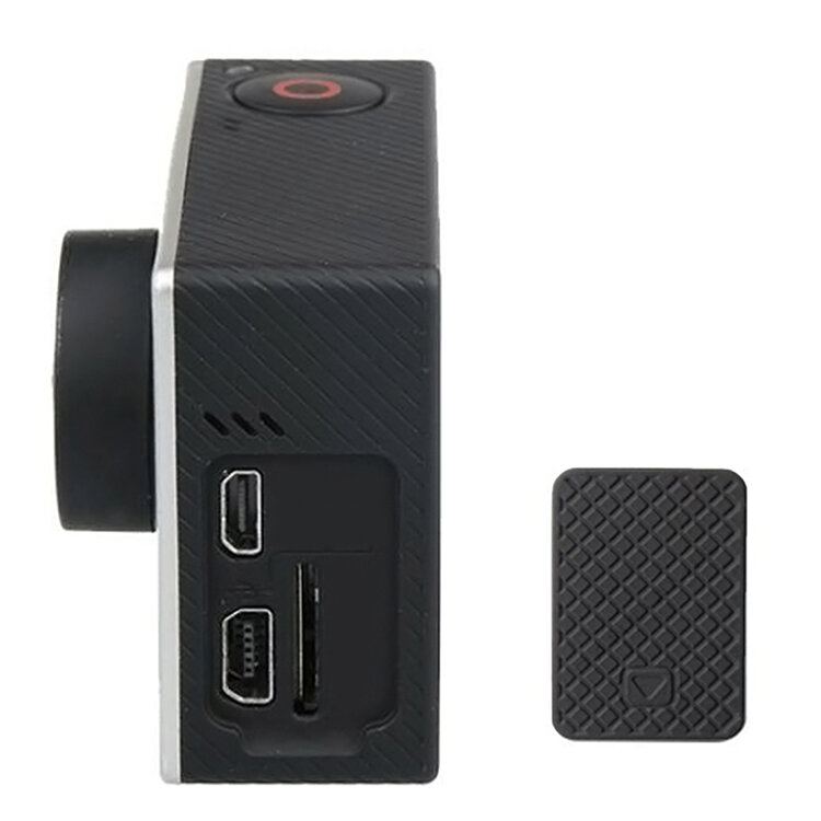 Cubierta protectora de puerta lateral USB para cámara, repuesto para cámara Hero 4 3 Hero, accesorios para GoPro Hero 3 +