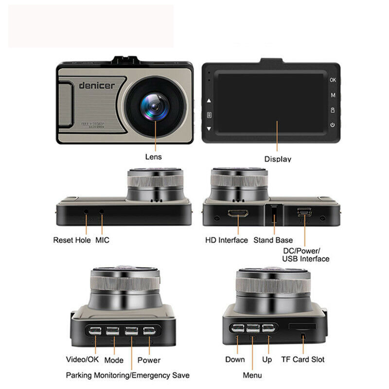 Beliewin M10T 3 pouces 1080P voiture DVR enregistreur vidéo caméra HD Vision nocturne g-sensor Dash Cam